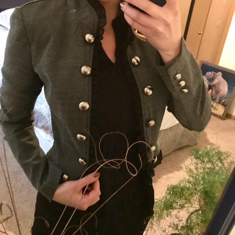 Grey Detailed Blazer